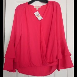 NWT Michael Kors small shirt bell shape sleeves